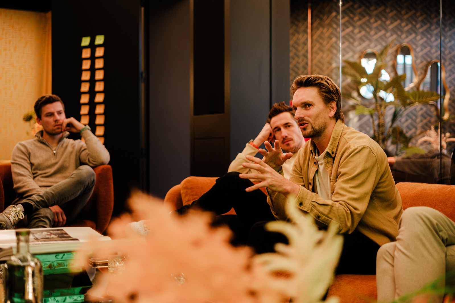 Founders discussing sales challenges